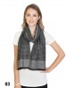 Unisex Reversible Houndstooth Print Scarf